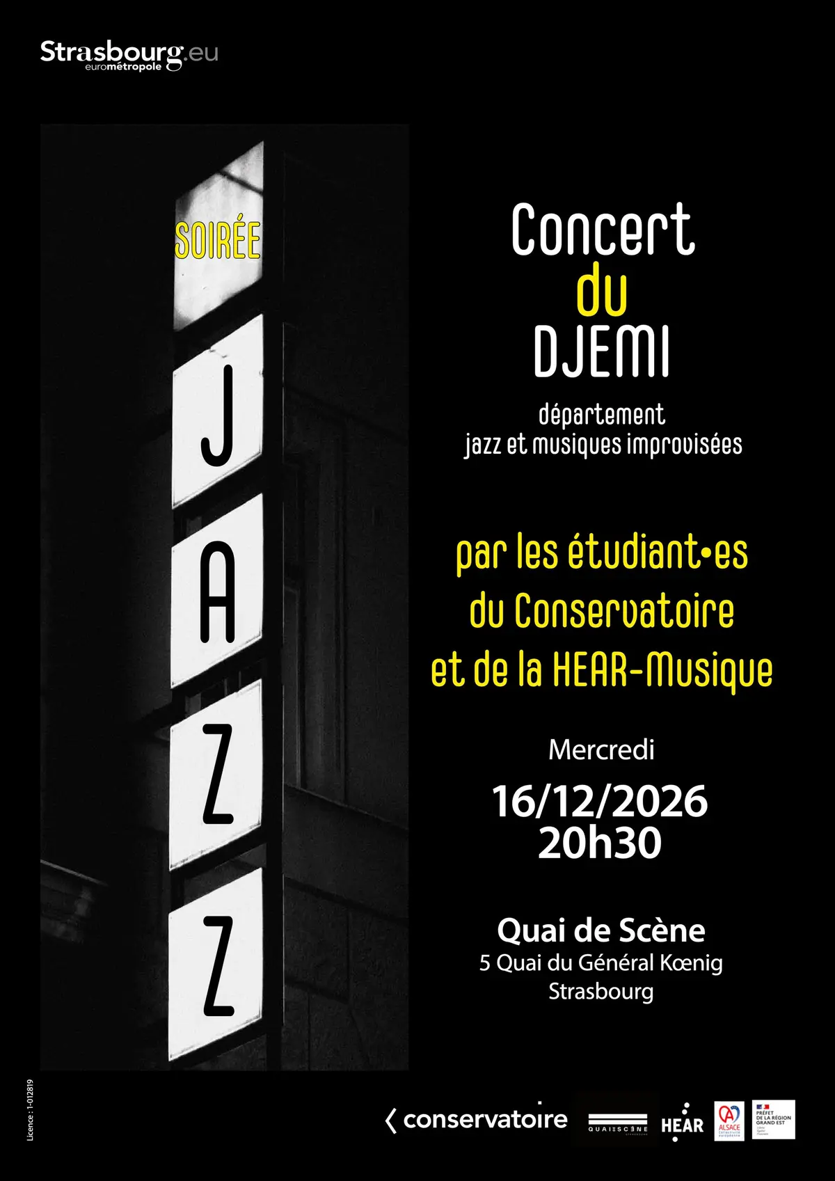 Le Nid du Jazz par les étudiants du Conservatoire