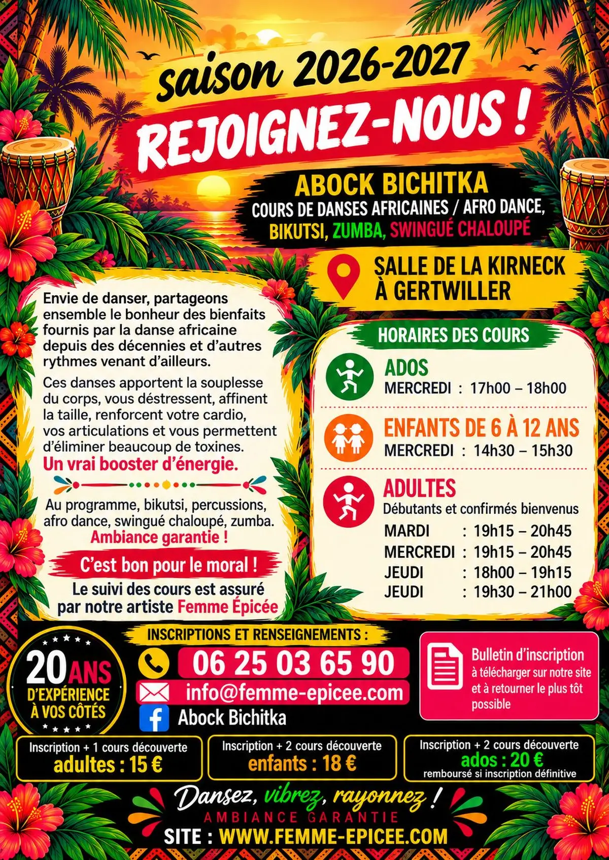 Cours de danse Africaine à Gertwiller