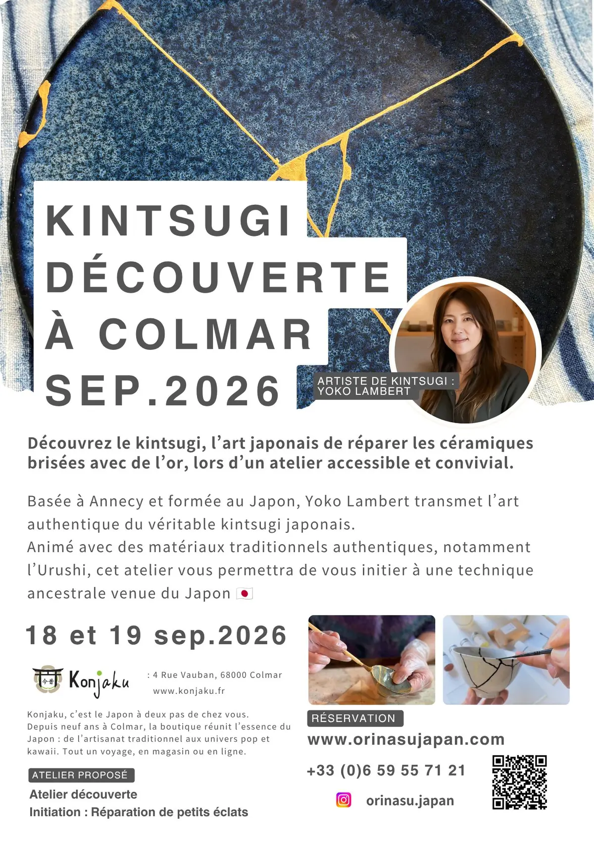 Ateliers Kintsugi – Art traditionnel japonais de restauration