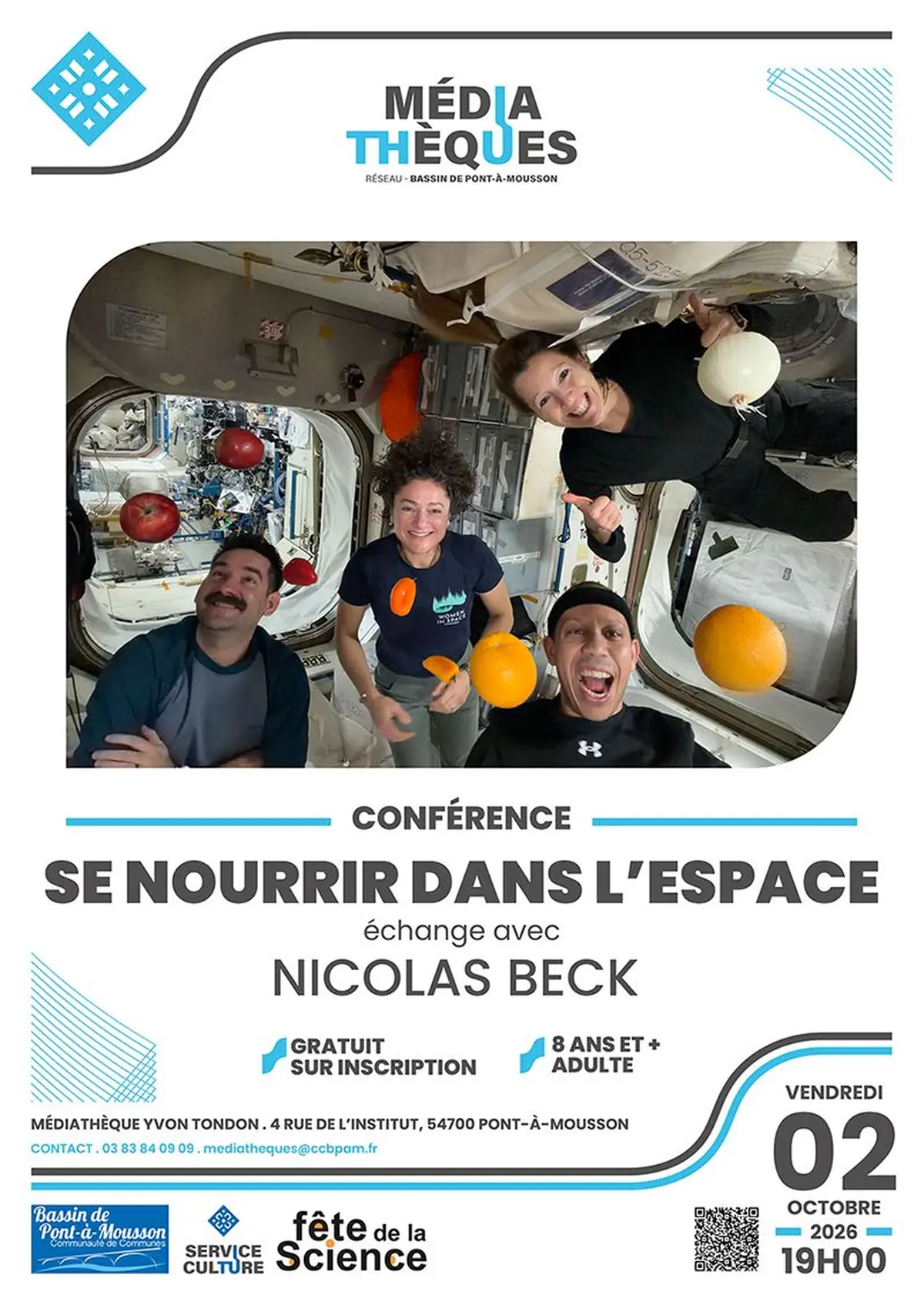 Se nourrir dans l'espace