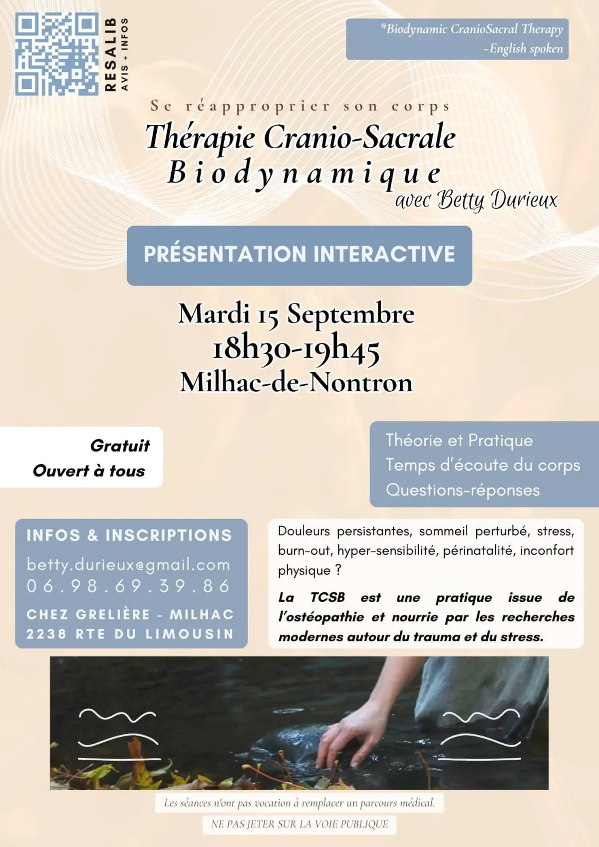 Présentation interactive de la TCSB (thérapie cranio-sacrale biodynamique)