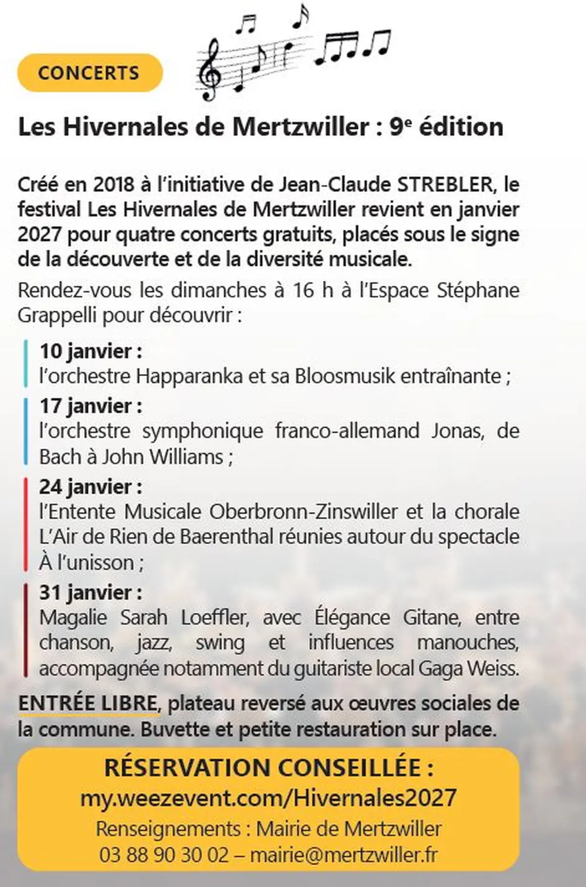 Festival Les Hivernales 2027