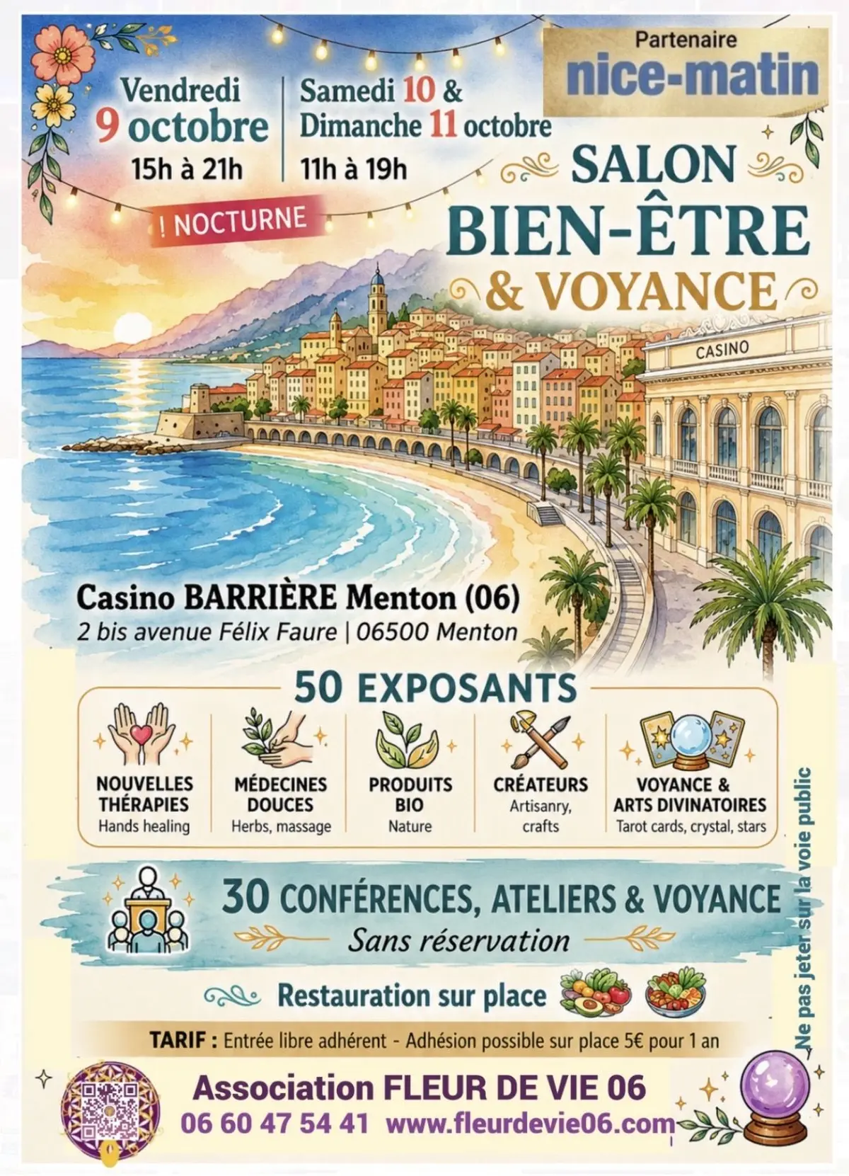 SALON Bien-être, Créateurs & Voyance - MENTON (06)