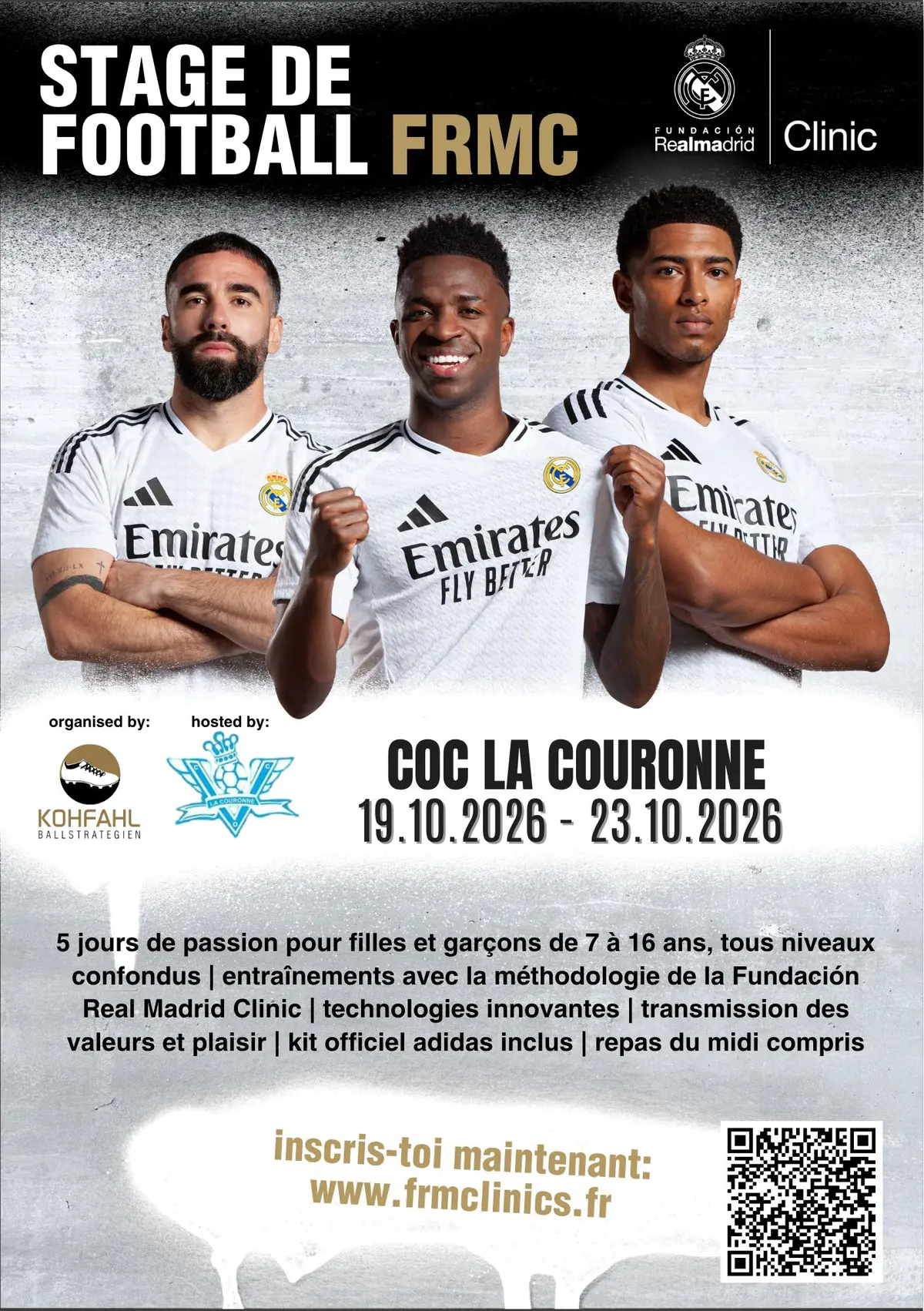 Stage de football Coc La Couronne  x Fundacion Real Madrid Clinics 