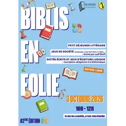 Biblis en folie #2 - Petit déjeuner littéraire & jeux de société et d'écriture