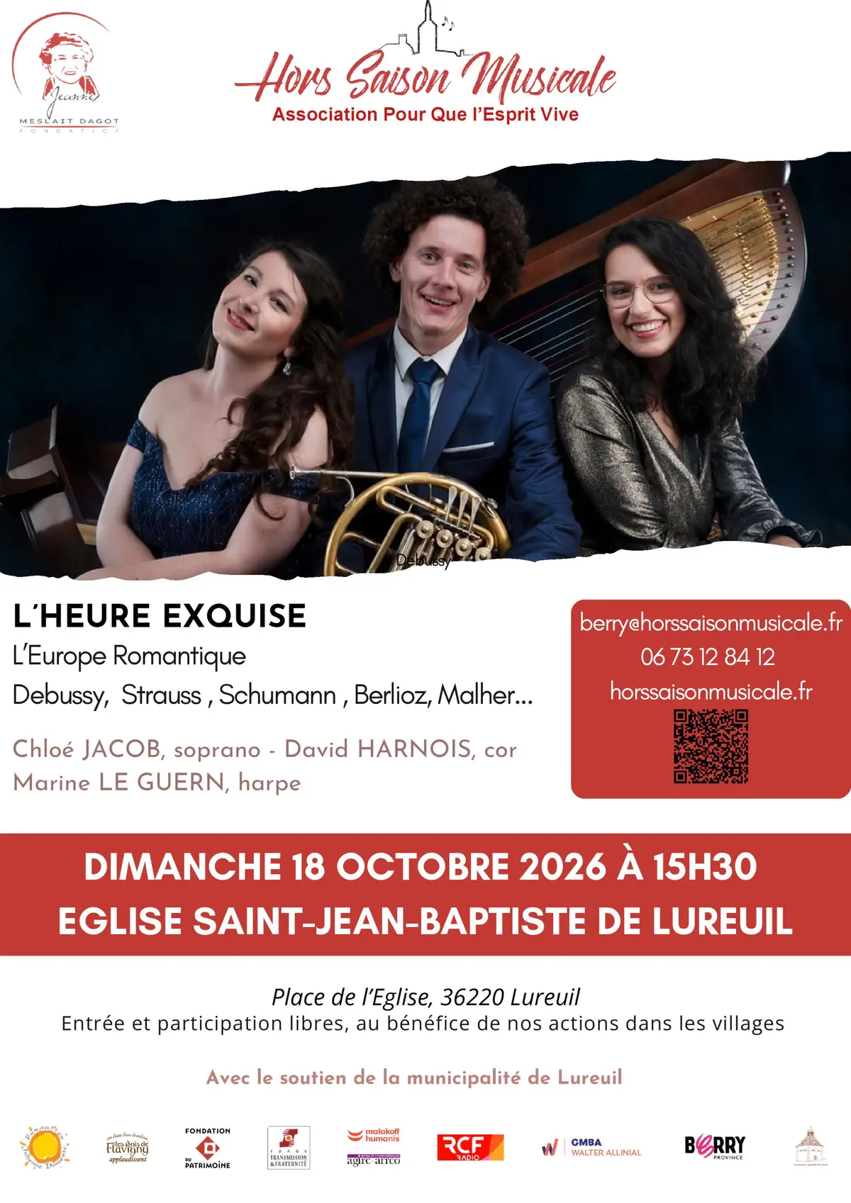 Hors Saison Musicale : le trio l'Heure Exquise en concert !