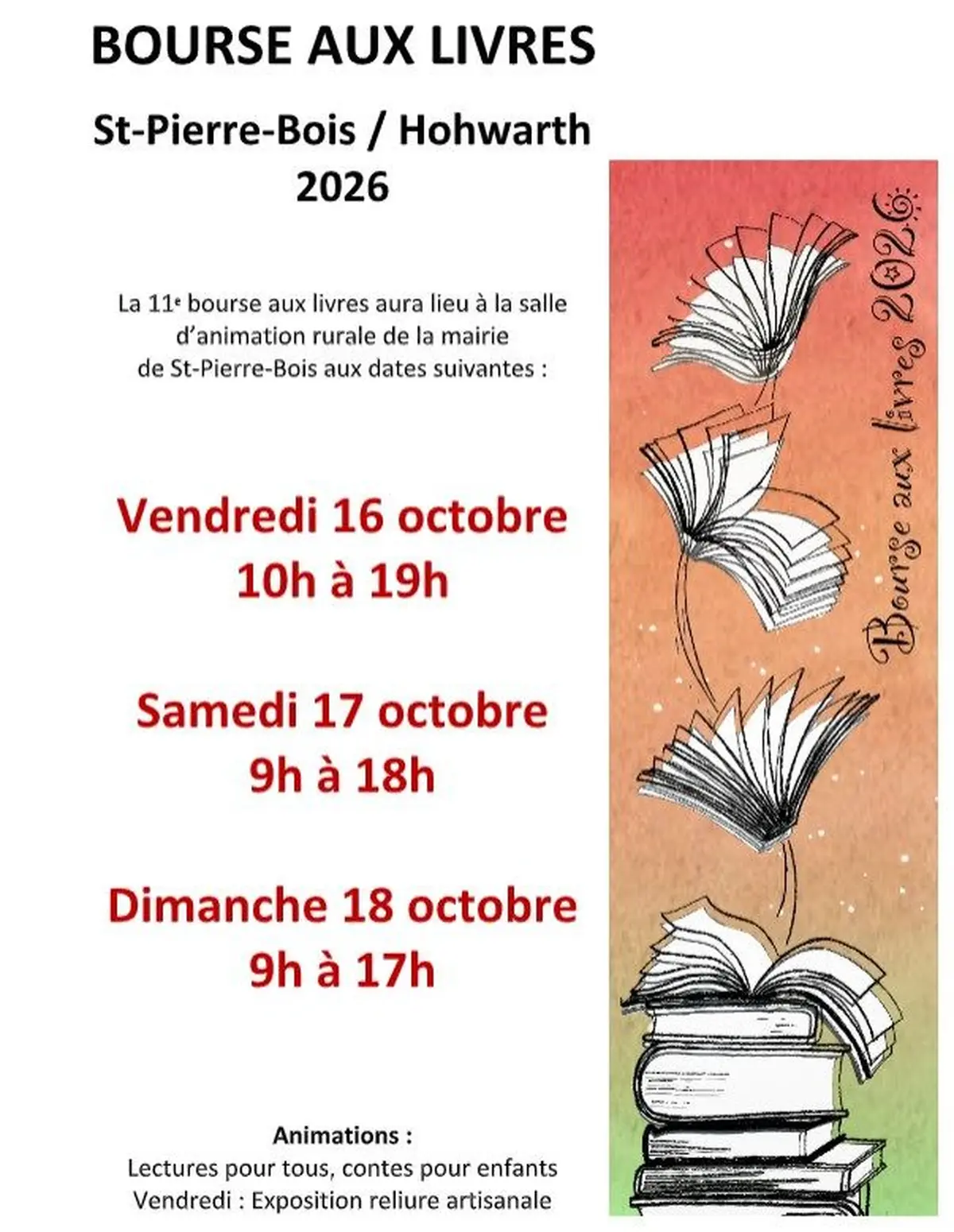 Bourse aux livres 2026