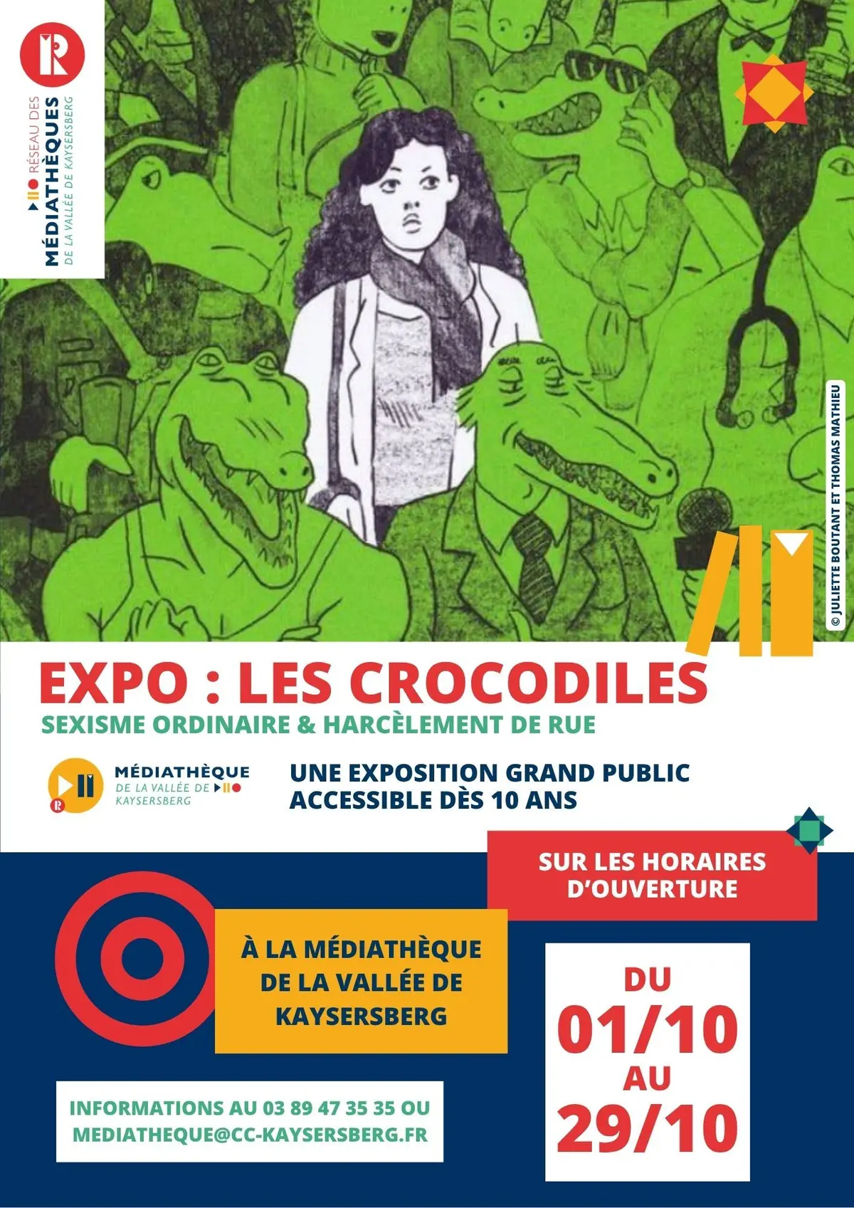 Expo Les crocodiles : Sexisme ordinaire & harcèlement de rue 