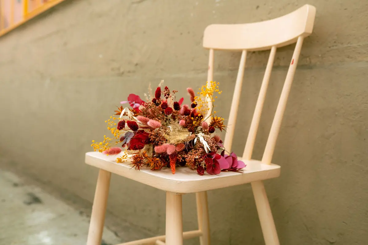 Atelier bouquet en fleurs séchées - Les Créatives Strasbourg