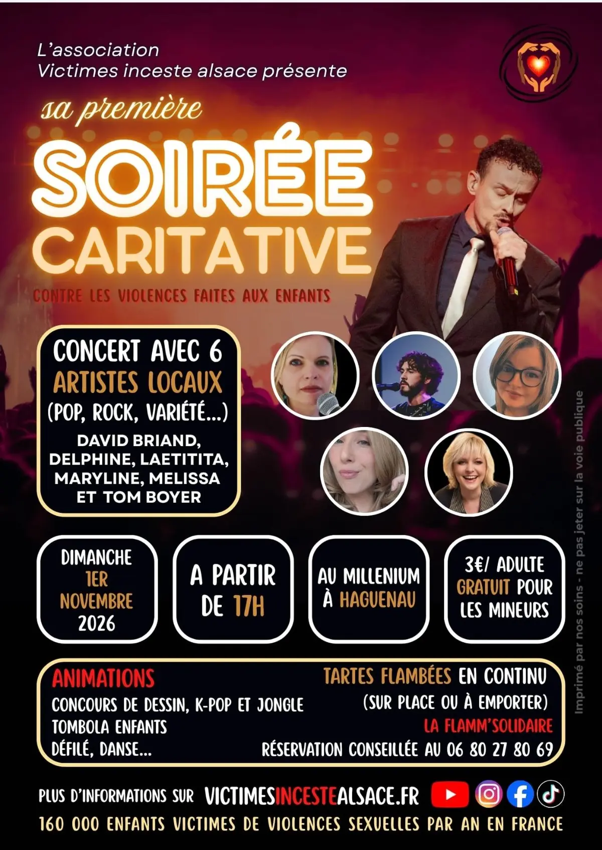 Soirée caricative contre les Violences faites aux enfants faites aux enfants