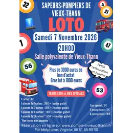 Loto des Sapeurs-Pompiers de Vieux-Thann