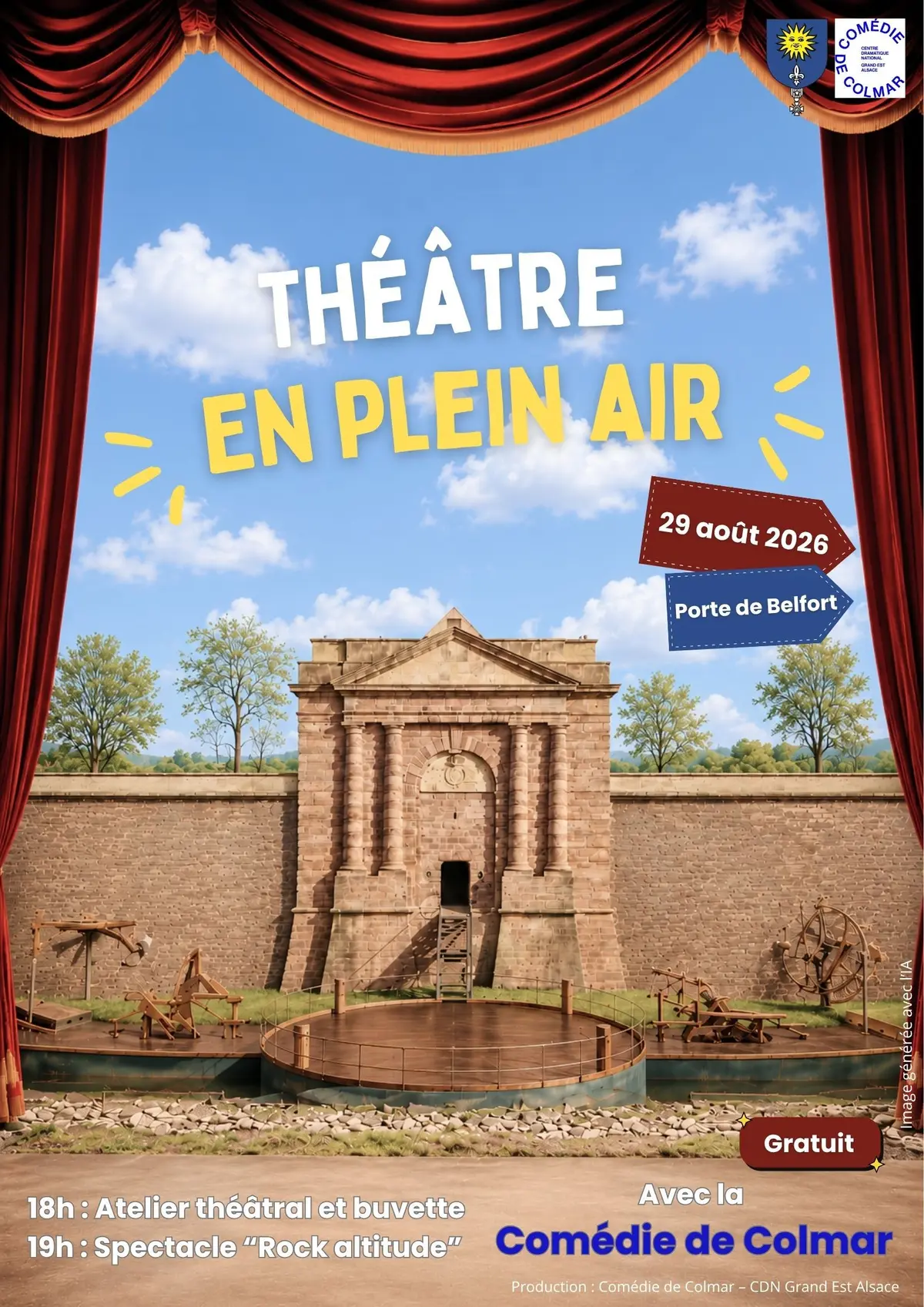 Théâtre en plein air avec la Comédie de Colmar