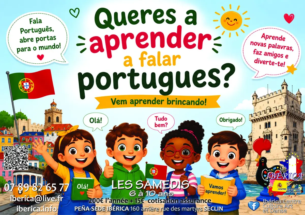 Cours de Portugais pour enfants Ibérica Seclin Lille Hauts de France