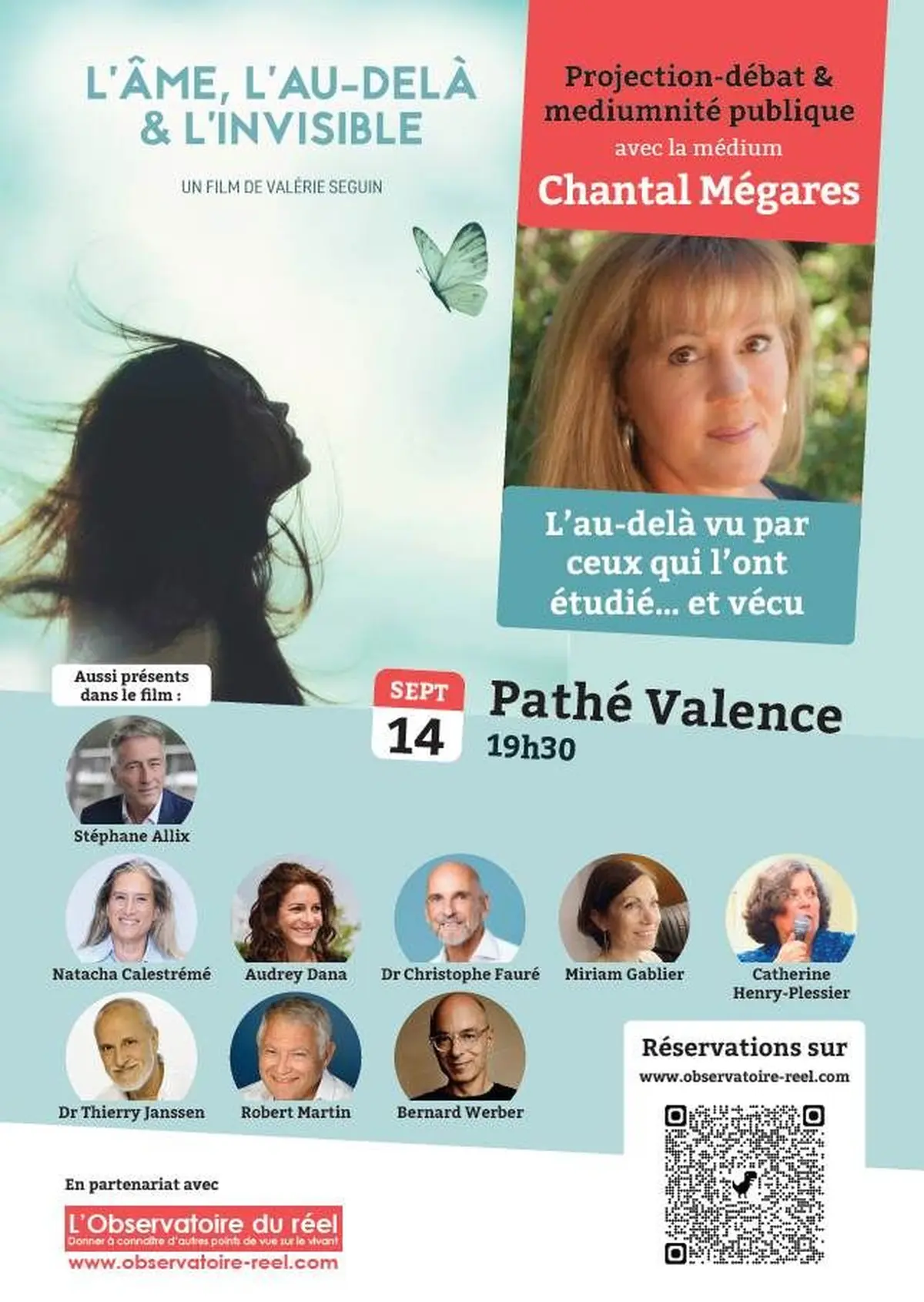 Projection débat l'Âme l'au delà et l'invisible + séance de médiumnité pubique