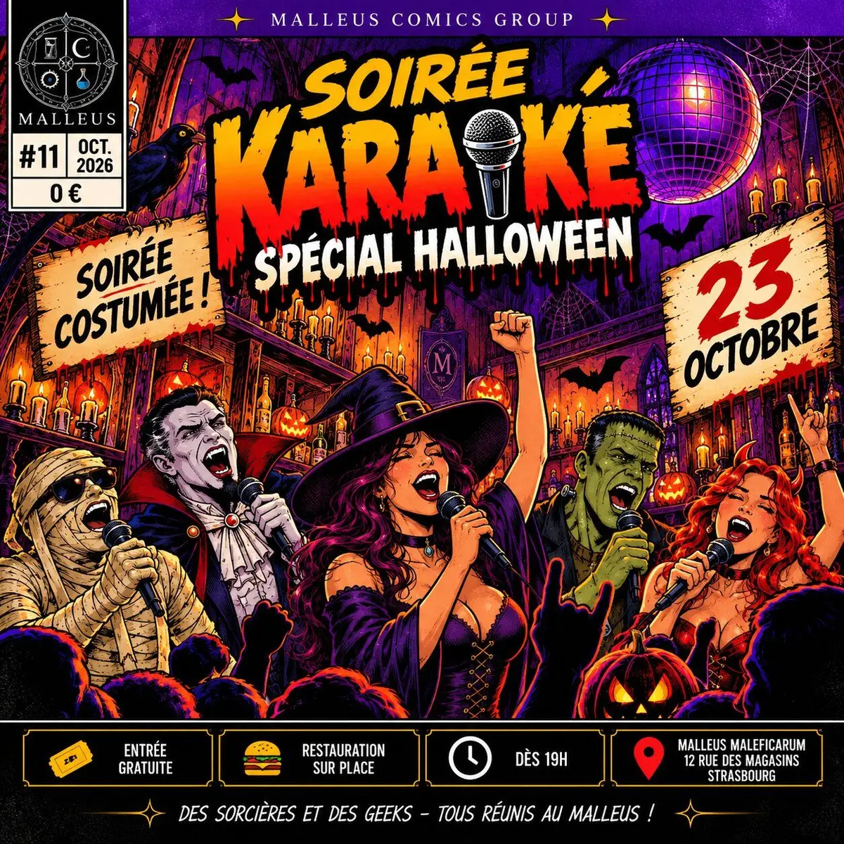 Karaoké spécial Halloween au Malleus