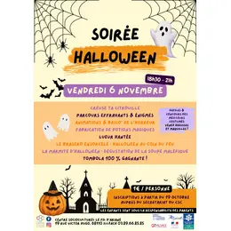 Soirée Halloween en famille : frissons et animations au CSC !