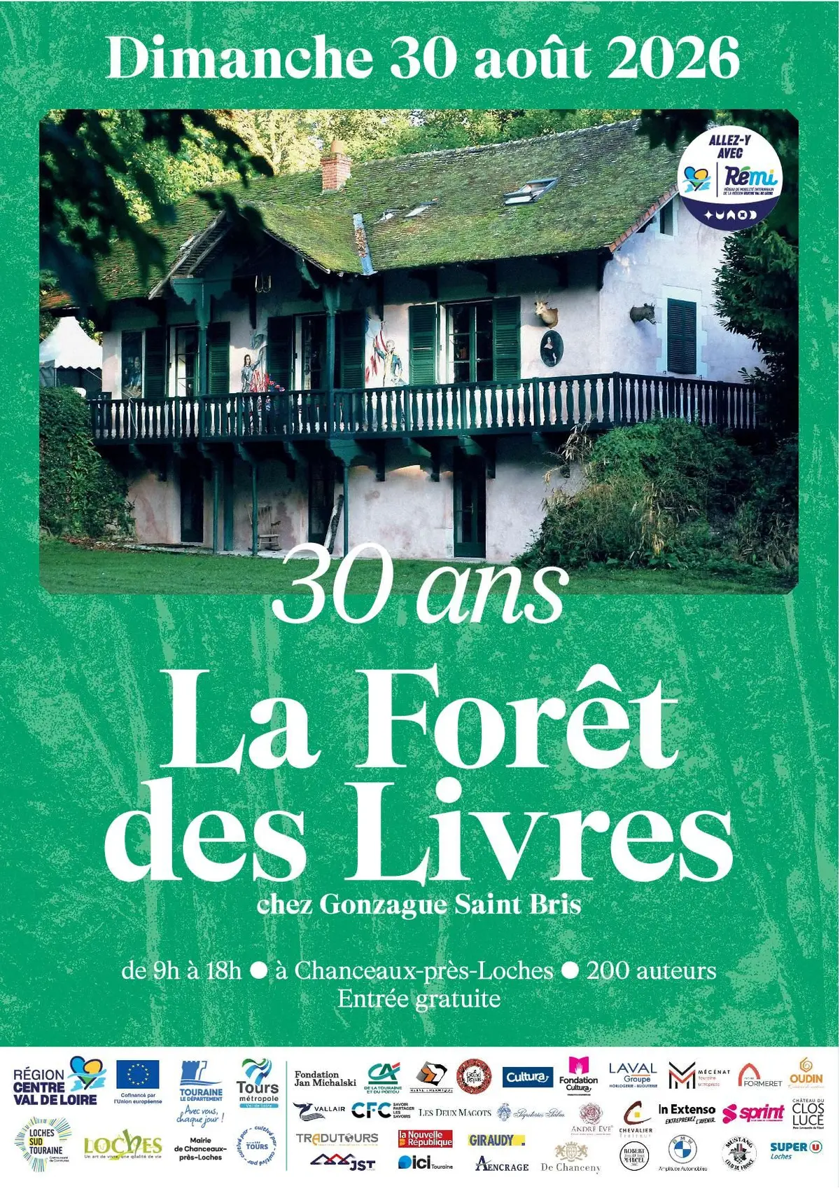 La Forêt des Livres chez Gonzague Saint Bris – 30e édition