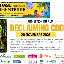 Festival Alimenterre - Ciné-débat. Ghana : Reclaiming Cocoa