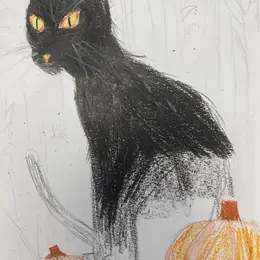 Atelier dessin enfants : le chat d’Halloween 