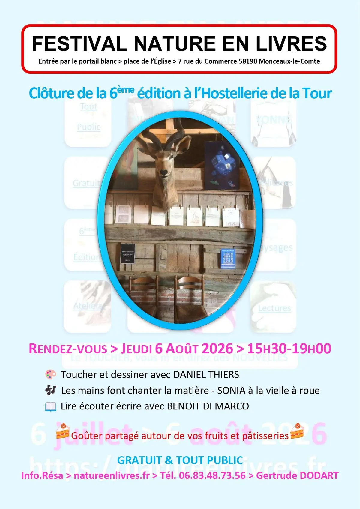 Clôture de la 6ème édition du festival littéraire Nature en Livres