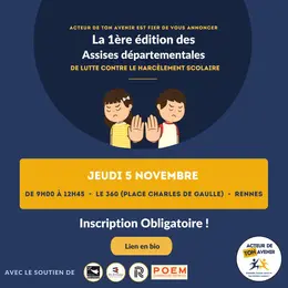 Assises Départementales de la lutte contre le harcèlement scolaire