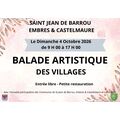 Balade artistique  Saint Jean de Barrou & Embres et Castelmaure