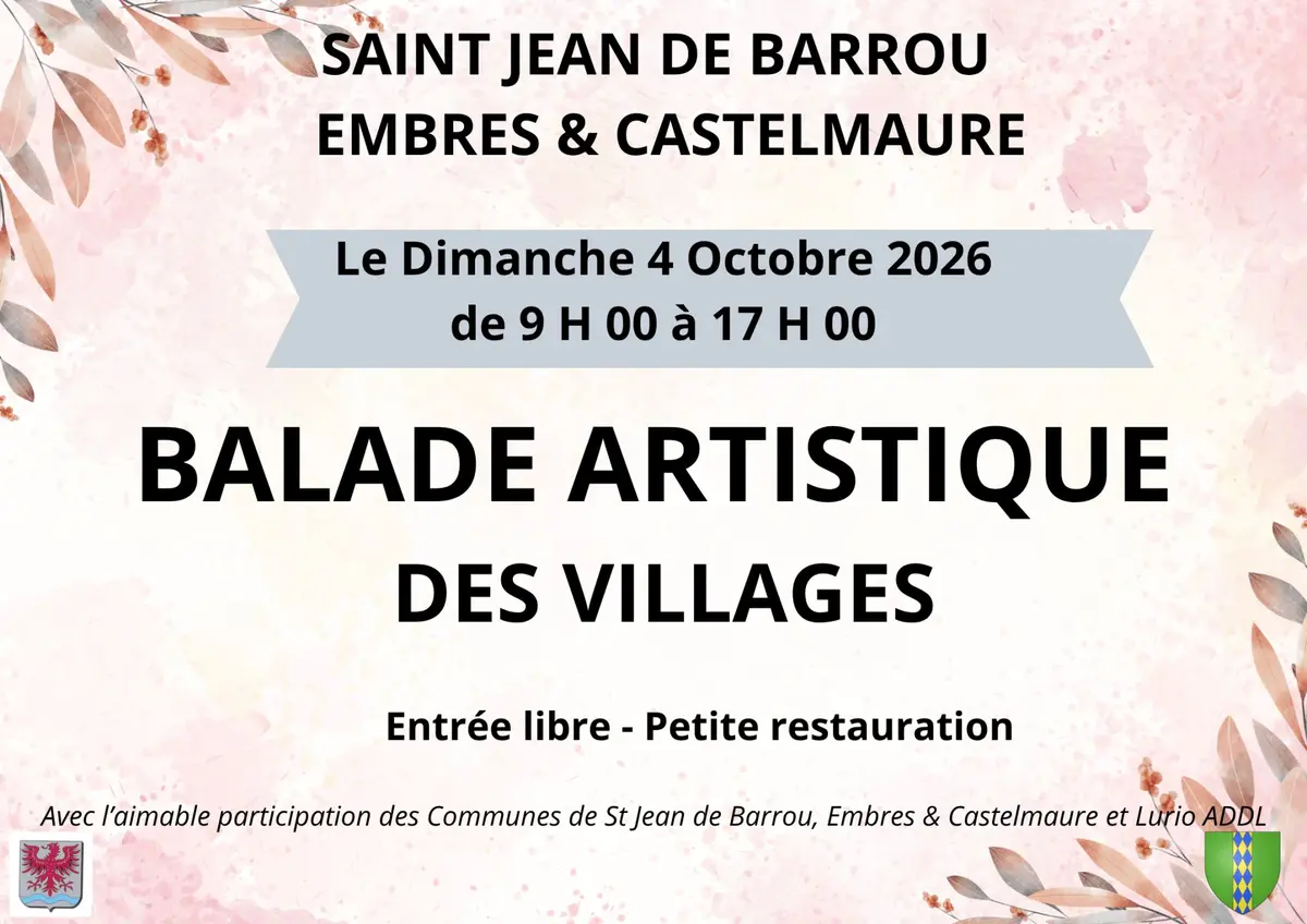 Balade artistique  Saint Jean de Barrou & Embres et Castelmaure