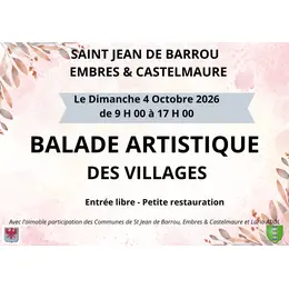 Balade artistique  Saint Jean de Barrou & Embres et Castelmaure