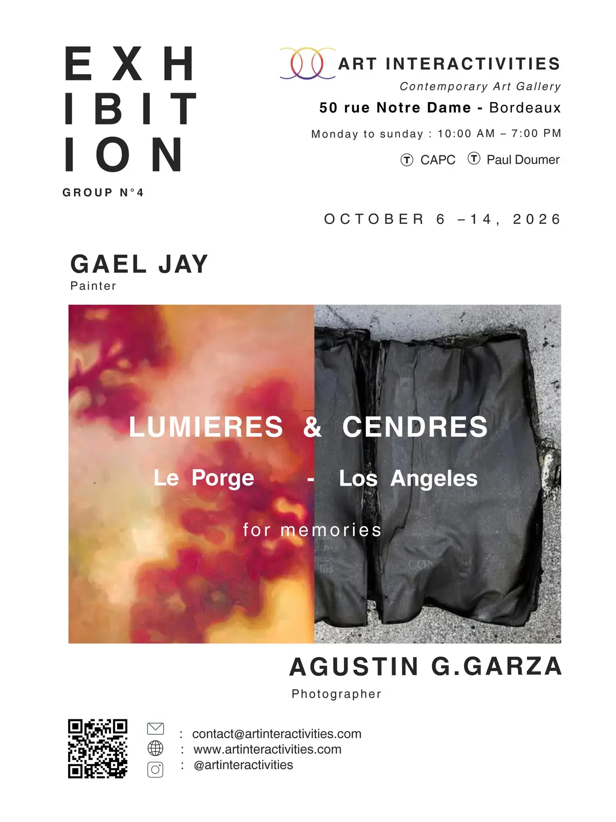 Lumières & Cendres / Le Porge - Los Angeles / for memories