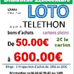 Loto spécial bon d'achat au profit du Télethon