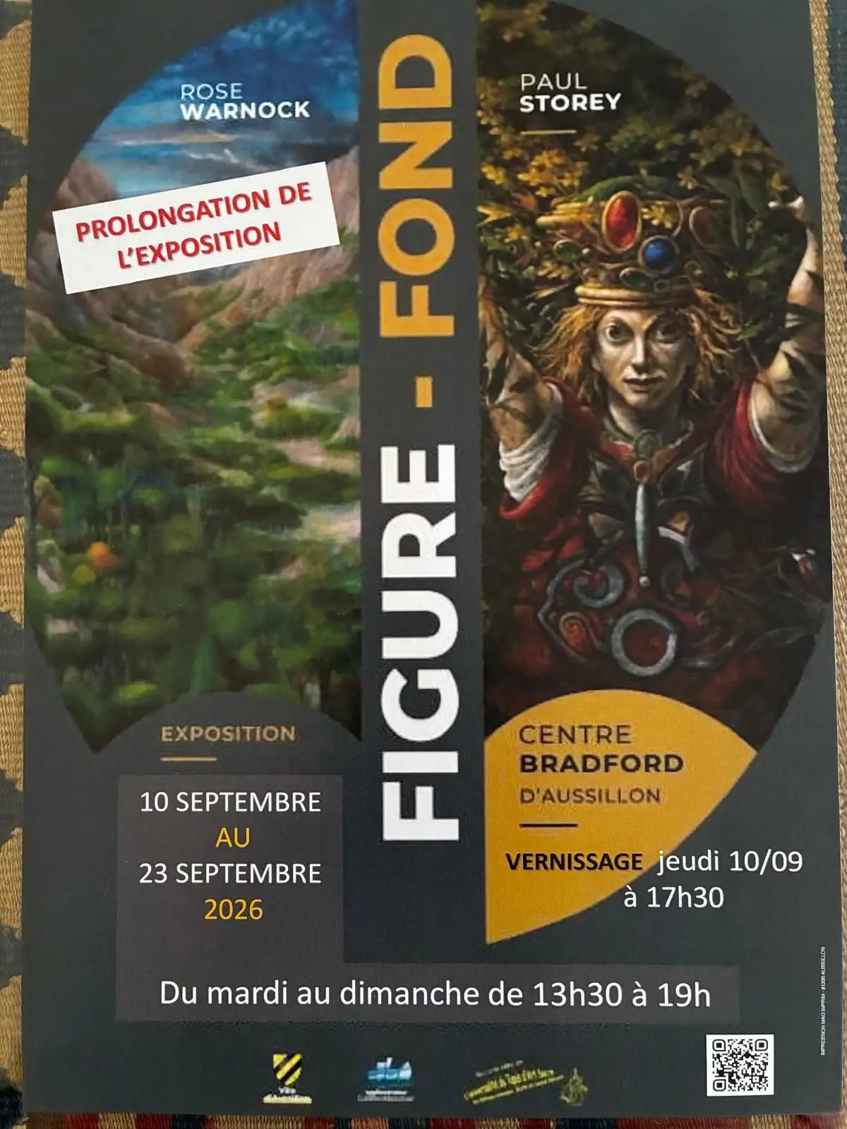 Figure-Fond, Paul Storey, Rose Warnock, exposition tableaux