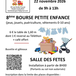 8ème Bourse petite enfance à Chauray