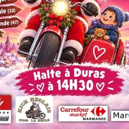 8ème Rassemblement des Pères Noël Motards au profit des enfants malades