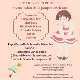 Chartres en poupées, 13ème salon de la poupée ancienne