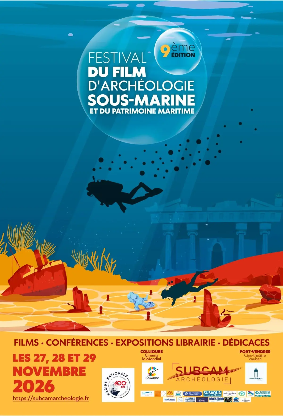 9ᵉ Festival Du Film D’archéologie Sous-Marine Et Du Patrimoine Maritime (subcam)