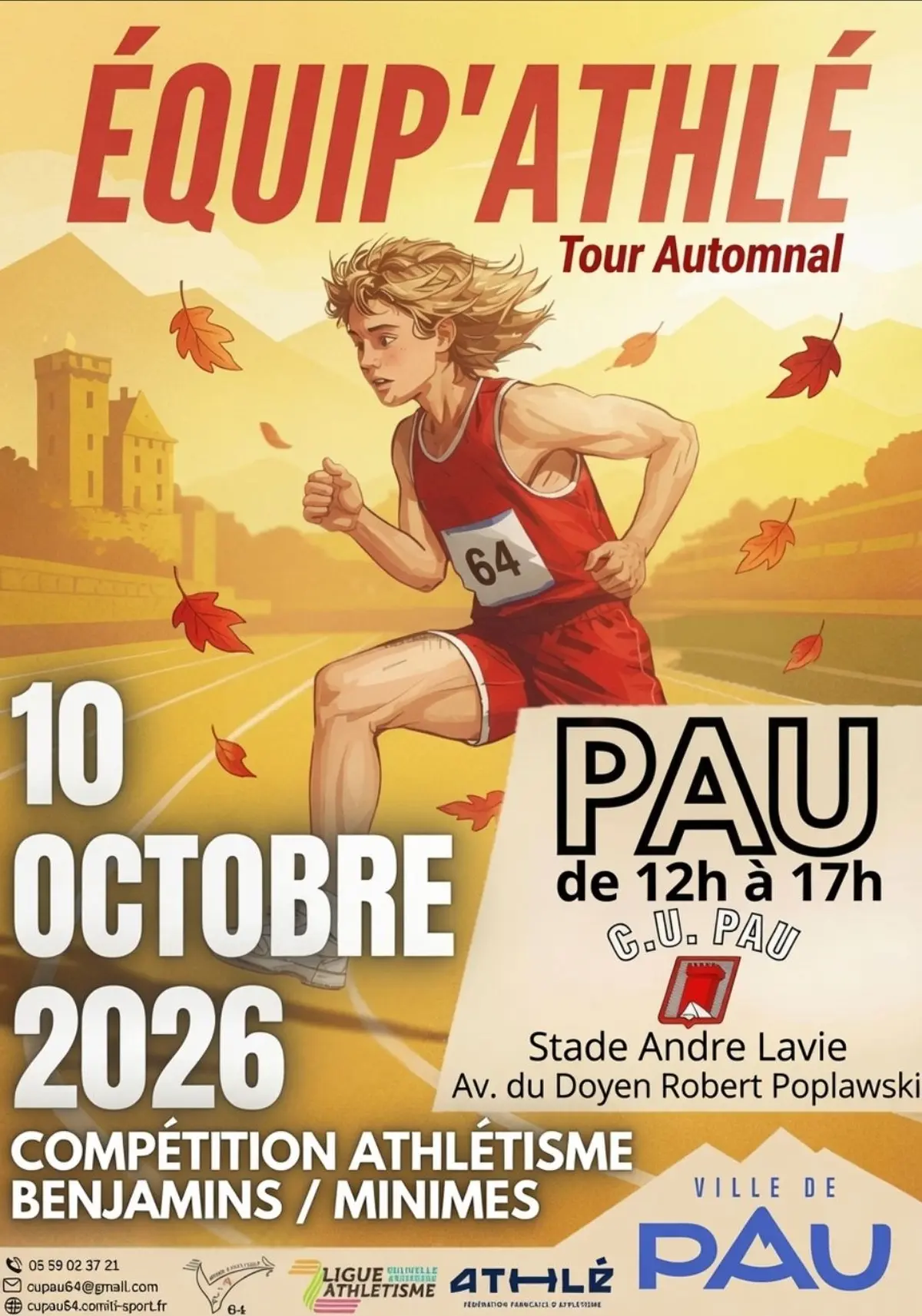 CHAMPIONNATS D'ATHLÉTISME : Équip'Athlé 2026 Tour Automnal 