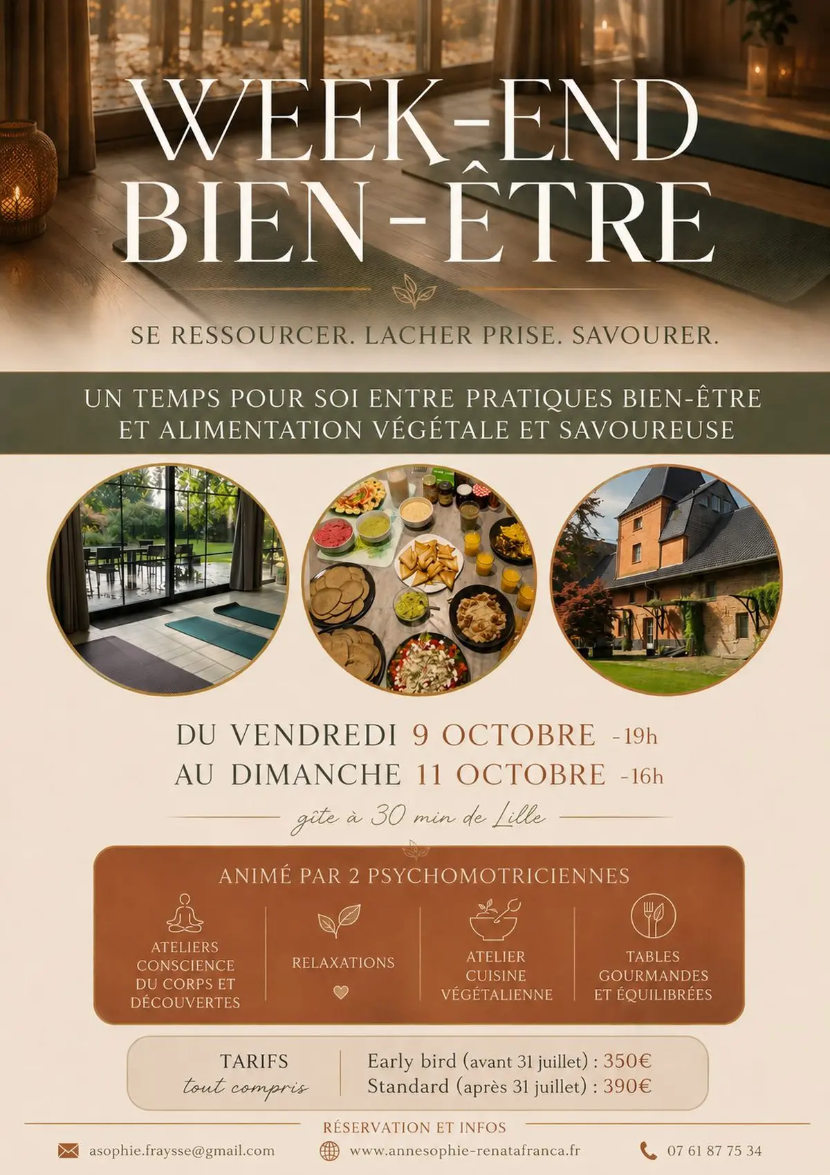 Week-end Ressourçant entre Femmes : Lâcher-prise & Sérénité près de Lille