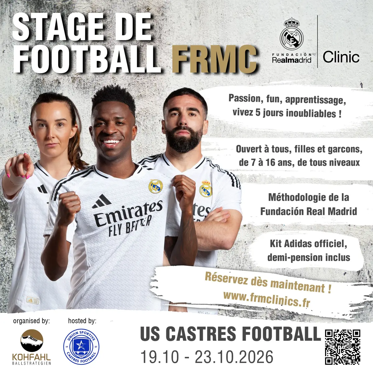 Stage de football US Castres Football x Fundacion Real Madrid Clinics 