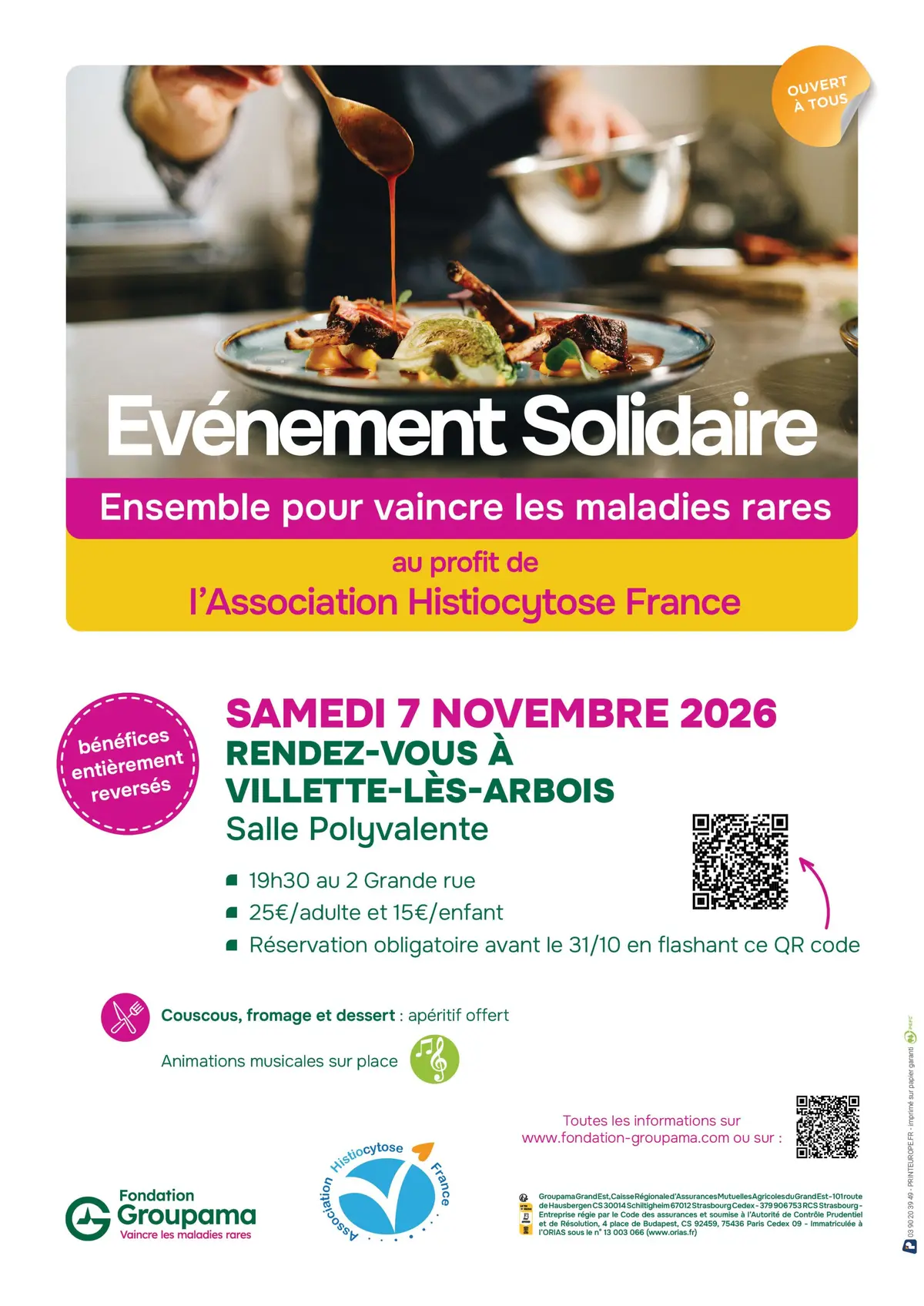 Dîner Solidaire de Villette-lès-Arbois
