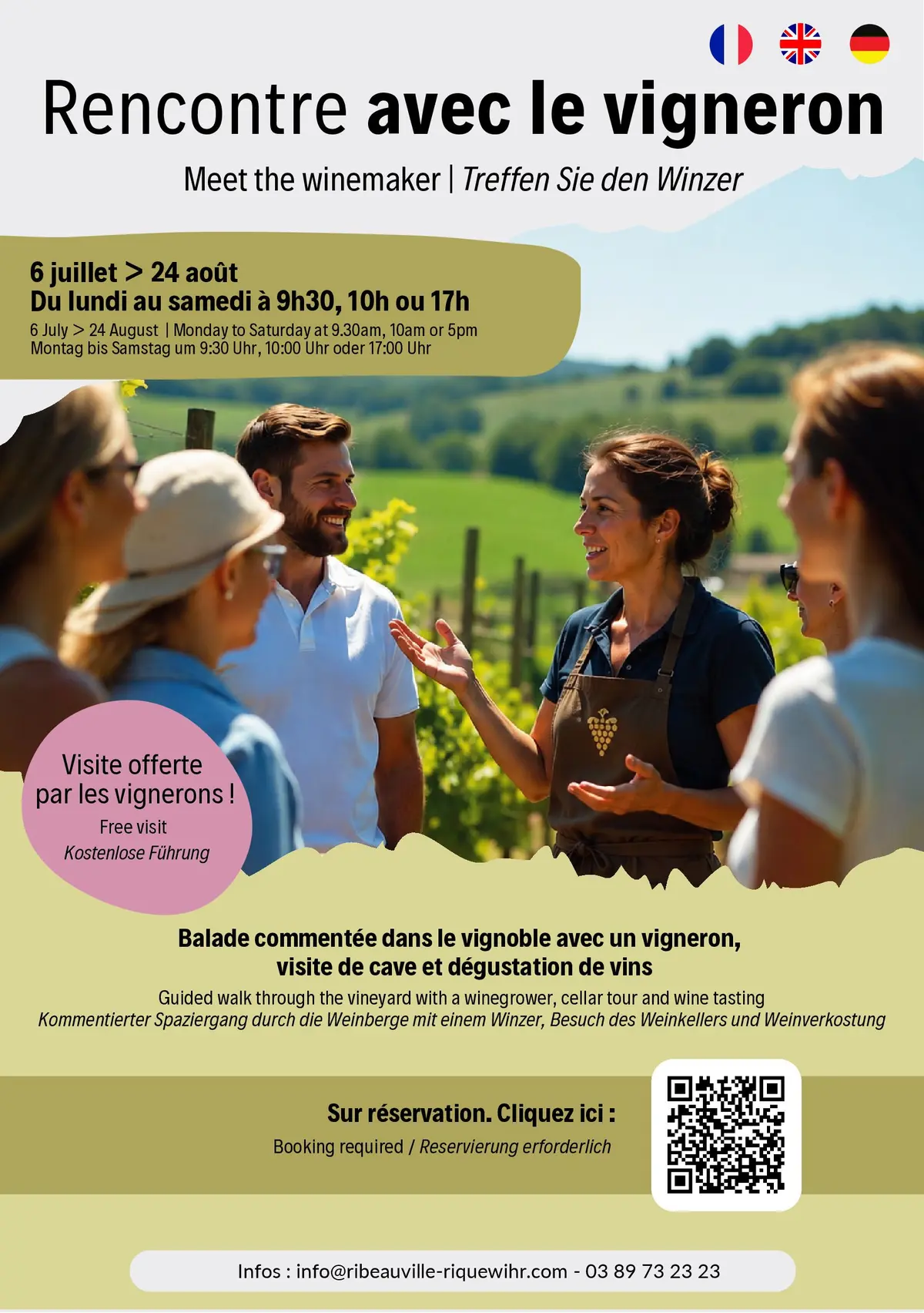 Rencontre avec le vigneron sur les sentiers Géovino