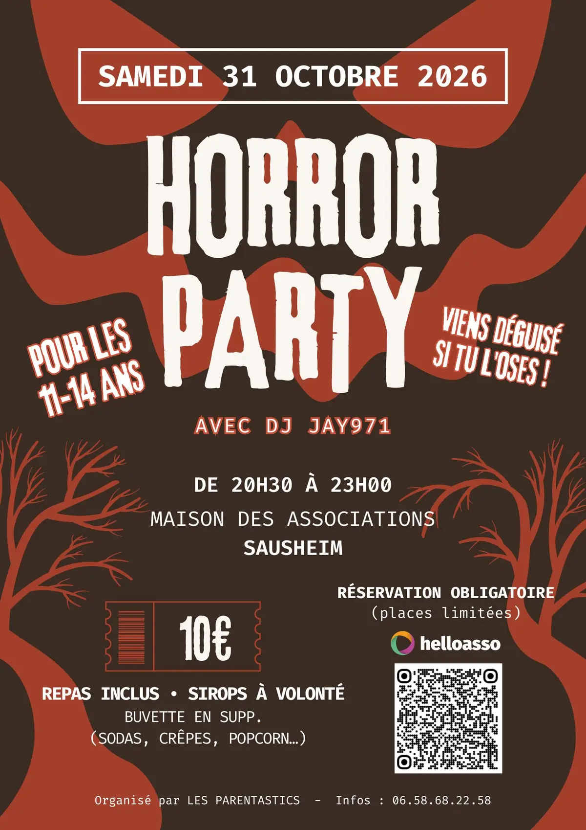 Horror Party - Halloween pour les 10/14 ans