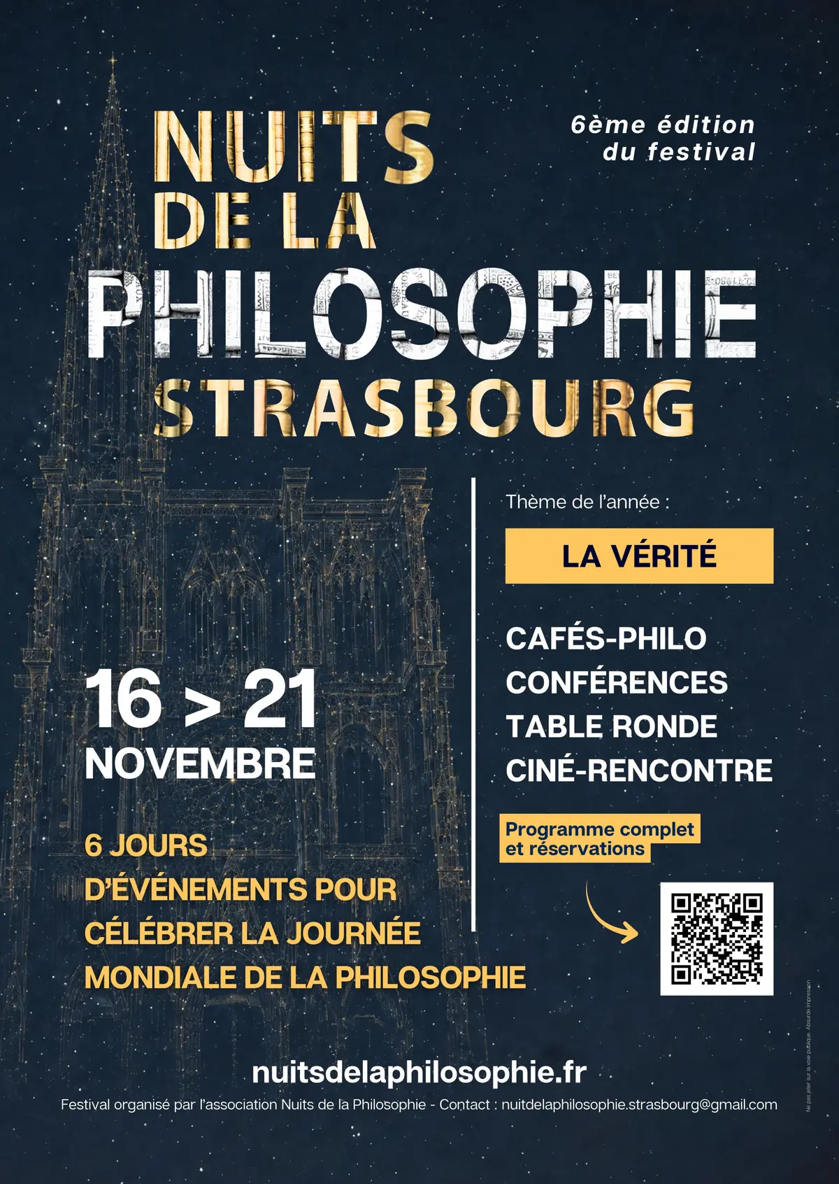 Festival Nuits de la philosophie à Strasbourg ! 