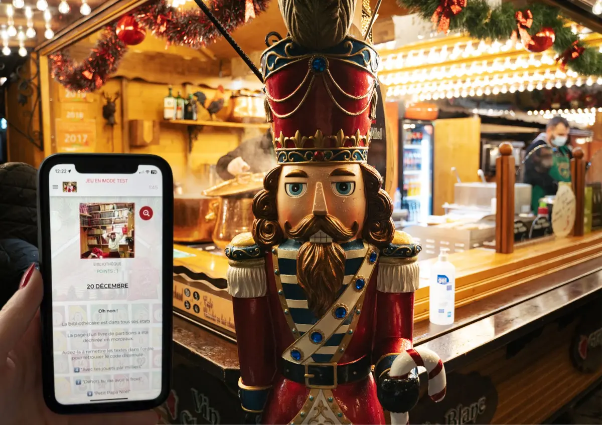 Escape game en extérieur sur le Marché de Noël de Reims