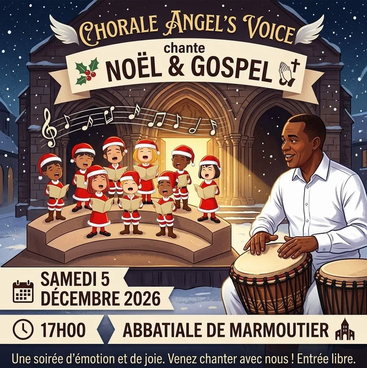 Concert gospel et chants de Noël