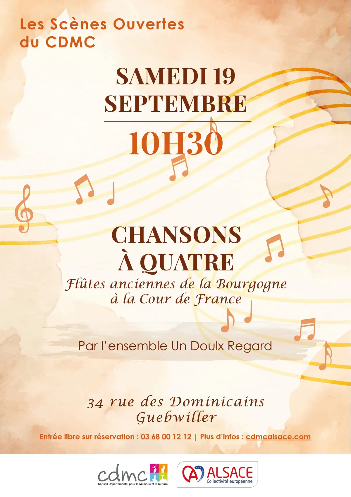 Chansons à quatre — Flûtes anciennes de la Bourgogne à la Cour de France