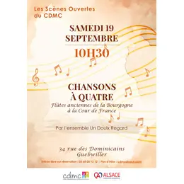 Chansons à quatre — Flûtes anciennes de la Bourgogne à la Cour de France