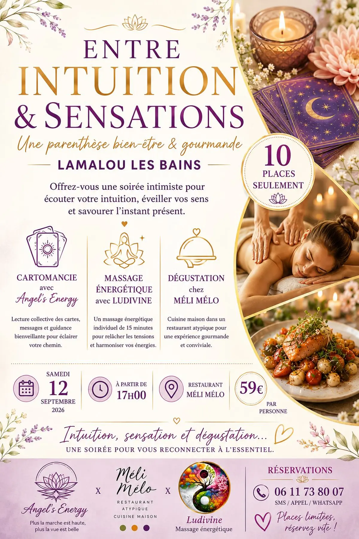 Entre intuitions et sensations- évènement Bien être LAMALOU LES BAINS 