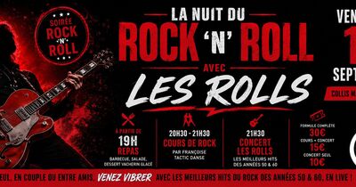 Soir&eacute;e Rock'n'Roll Repas/Cours/Concert