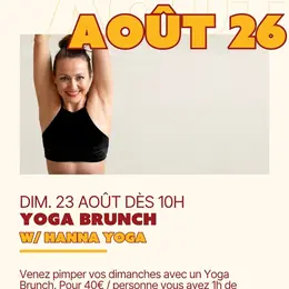 Yoga Brunch au Fût Gourmand le 23 août