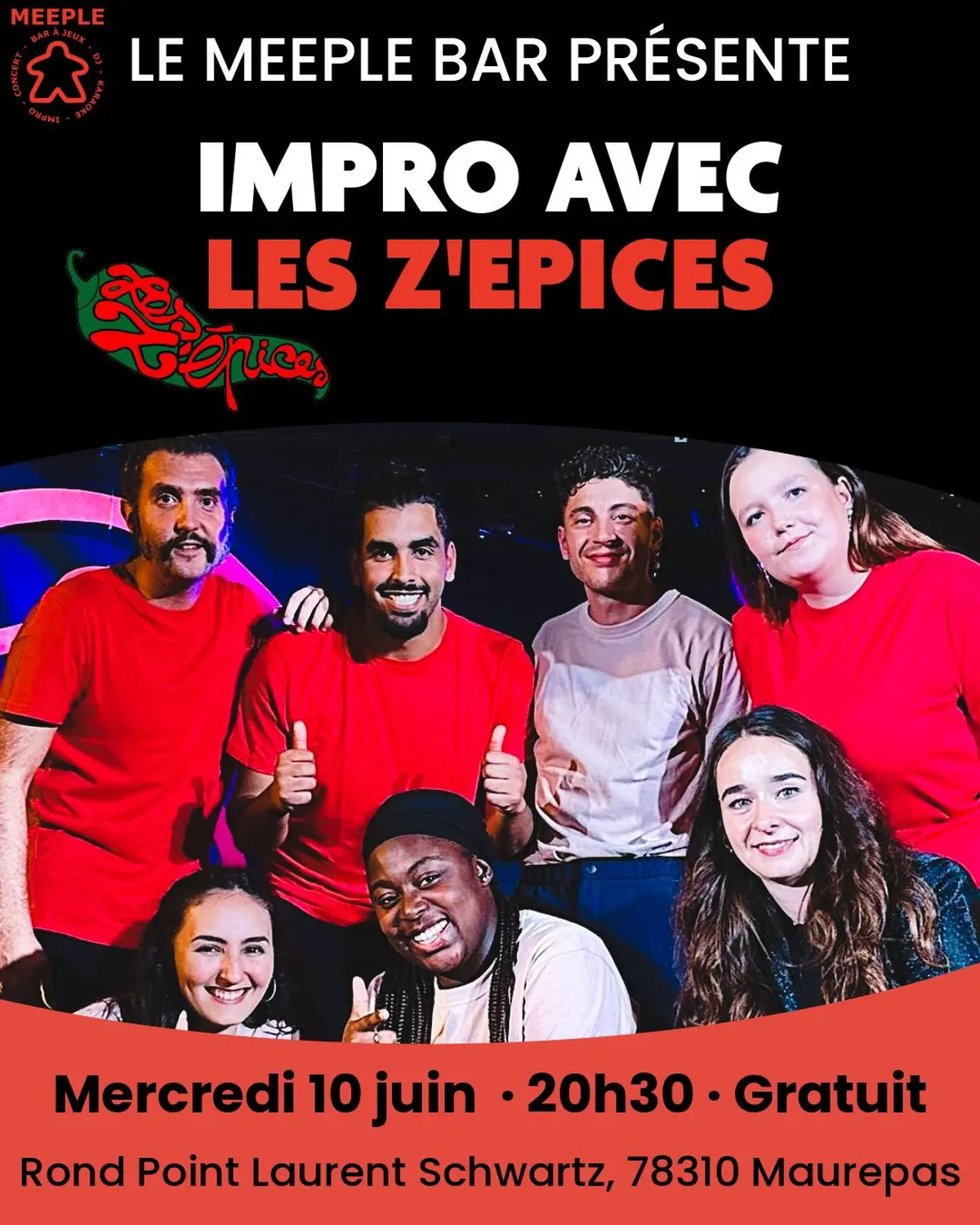 Impro avec Les Z'épices au Meeple Bar